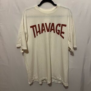 Los Angeles Apparel Thavage CBUM Chris Bumstead Heavyweight T-Shirt XL Cream USA